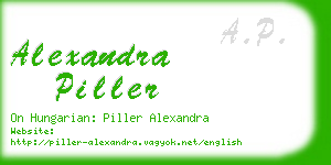 alexandra piller business card